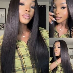 Nadula Yaki Straight 7x5 Bye Bye Knots Put and Go 22" Human hair Wig